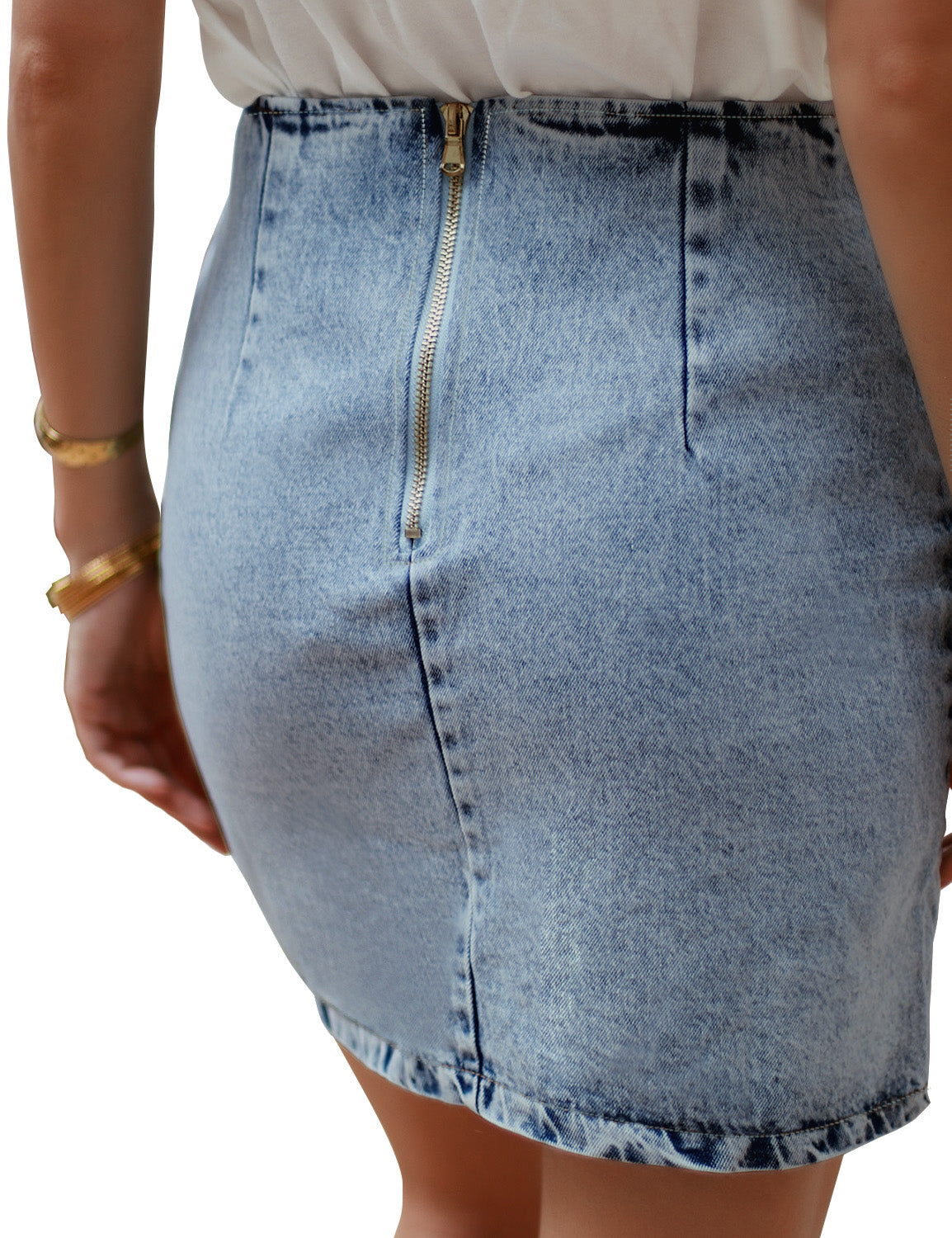 Buy online Blue Denim Skirts from Skirts & Shorts for Women by Ruhaan's for  ₹999 at 0% off | 2024 Limeroad.com